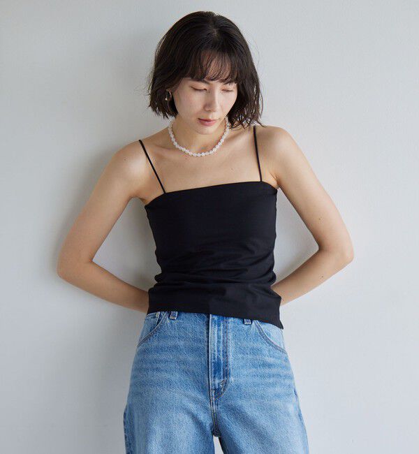 UNITED ARROWS green label relaxing「ベアトップキャミソール / カップインナー」|キャミソール|