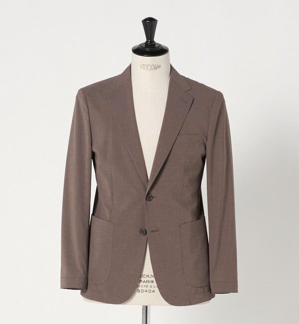 UNITED ARROWS green label relaxing「A+ ポリエステル ピンヘッド 2B スタンダード 2P セットアップジャケット -ウォッシャブル・ストレッチ・撥」|テーラードジャケット|