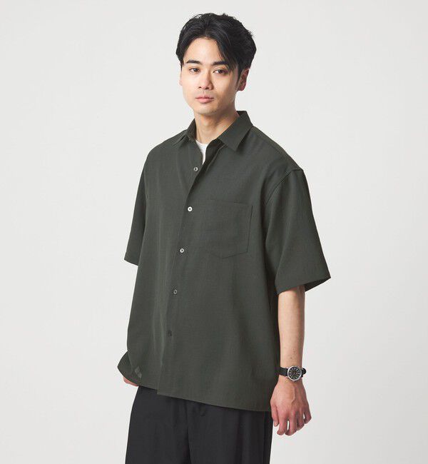 UNITED ARROWS green label relaxing「ワッシャー ポプリン ボックスシルエット 半袖 シャツ」|シャツ・ブラウス|
