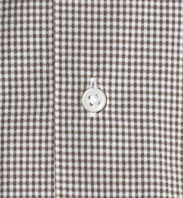 UNITED ARROWS green label relaxing「ポリエステル ラッカン ギンガムチェック スタンダード スナップ ボタンダウン 半袖 シャツ -ストレッチ・」|シャツ・ブラウス|