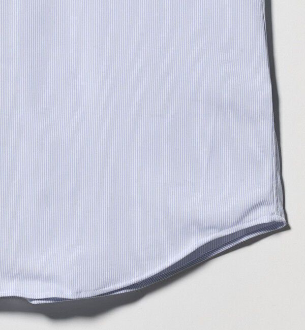 UNITED ARROWS green label relaxing「A+ COOL Pトリコット ナローストライプ スタンダード ボタンダウン 半袖 ドレスシャツ -ストレッチ・イージ」|シャツ・ブラウス|