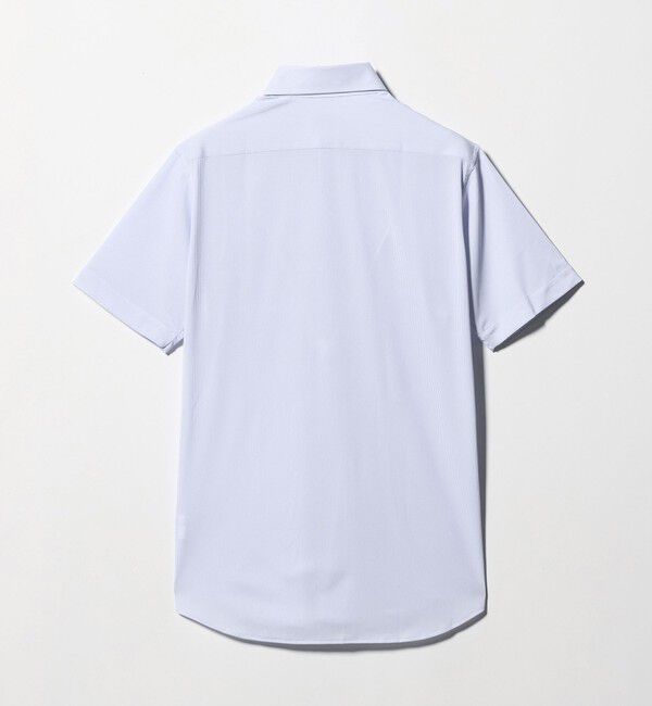 UNITED ARROWS green label relaxing「A+ COOL Pトリコット ナローストライプ スタンダード ボタンダウン 半袖 ドレスシャツ -ストレッチ・イージ」|シャツ・ブラウス|