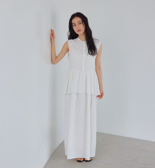EMMEL REFINES「＜EMMEL REFINES＞EM ペプラムレイヤー ワンピース」|ワンピース|