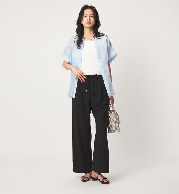 UNITED ARROWS green label relaxing「［size SHORT/TALLあり］BREEZE LINEN ブリーズリネン ワイド パンツ 2」|その他|
