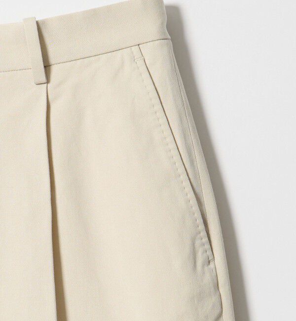 STEVEN ALAN「＜Steven Alan＞ グレース ツイル アウト ワンプリーツ ショート パンツ」|スラックス|