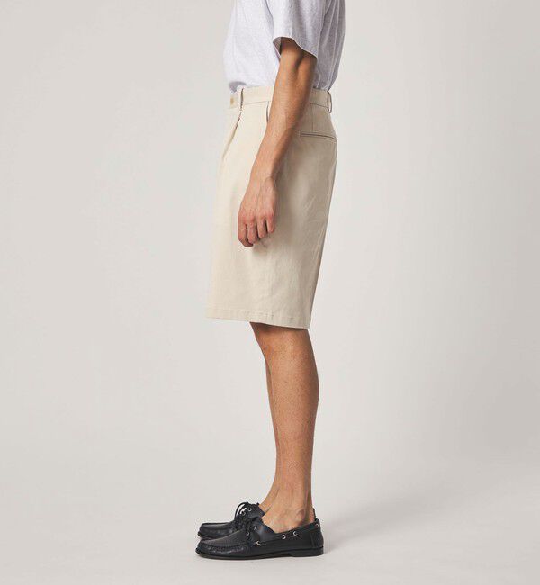 STEVEN ALAN「＜Steven Alan＞ グレース ツイル アウト ワンプリーツ ショート パンツ」|スラックス|