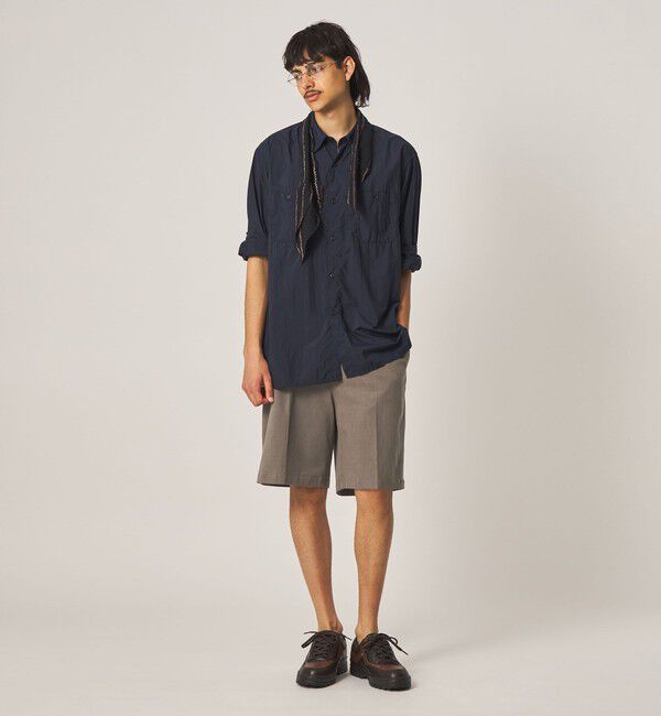 STEVEN ALAN「＜Steven Alan＞ グレース ツイル アウト ワンプリーツ ショート パンツ」|スラックス|