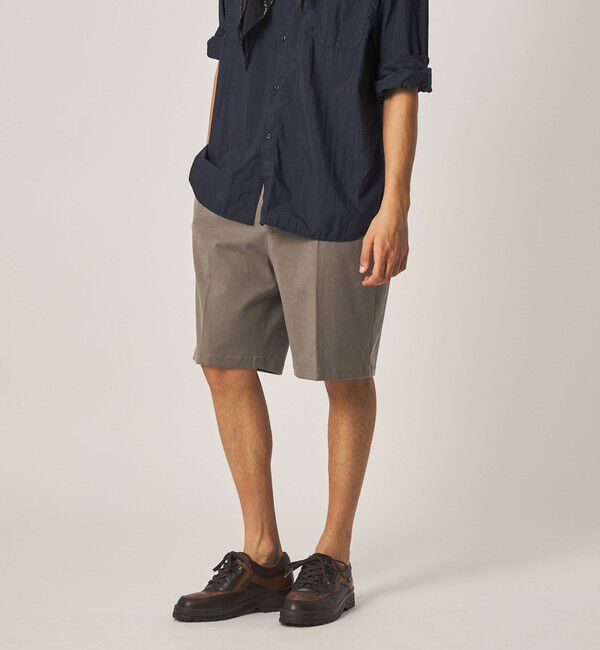 STEVEN ALAN「＜Steven Alan＞ グレース ツイル アウト ワンプリーツ ショート パンツ」|スラックス|