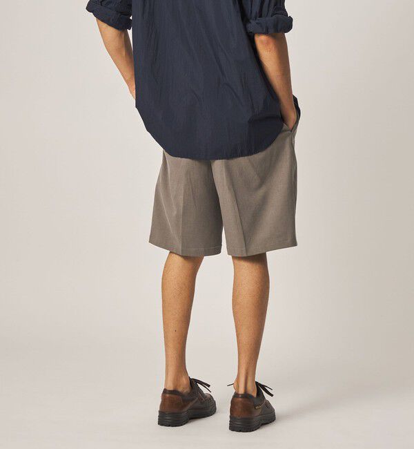 STEVEN ALAN「＜Steven Alan＞ グレース ツイル アウト ワンプリーツ ショート パンツ」|スラックス|