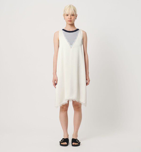 BEAUTY&YOUTH UNITED ARROWS「レース ノースリーブ ミニワンピース ウォッシャブル」|ワンピース|