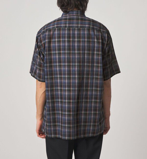 STEVEN ALAN「＜Steven Alan＞ マドラスチェック レギュラーカラー ショートスリーブ シャツ BOX」|シャツ・ブラウス|