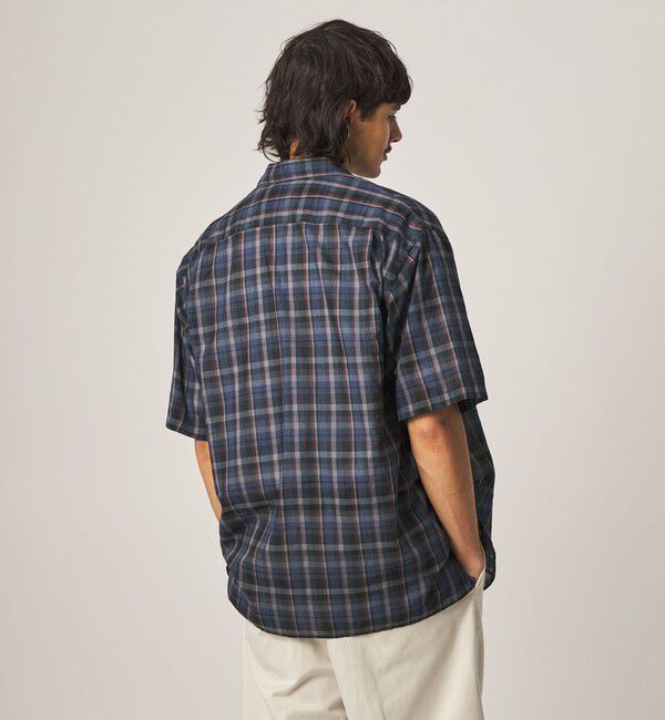 STEVEN ALAN「＜Steven Alan＞ マドラスチェック レギュラーカラー ショートスリーブ シャツ BOX」|シャツ・ブラウス|