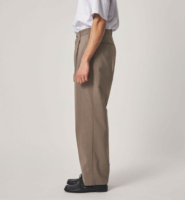 STEVEN ALAN「＜Steven Alan＞ RENURMY アウト ワンプリーツ スラックス」|スラックス|