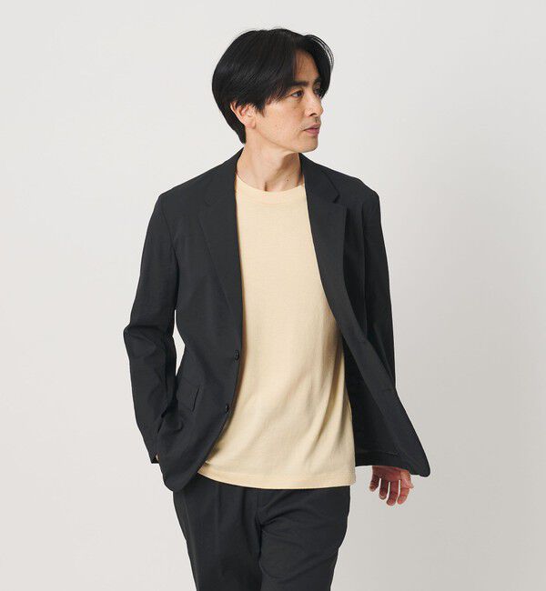 BEAUTY&YOUTH UNITED ARROWS「MIXTURE ナイロン コンフォート ジャケット ヨコストレッチ 撥水機能 ウォッシャブル セットアップ対応」|テーラードジャケット|