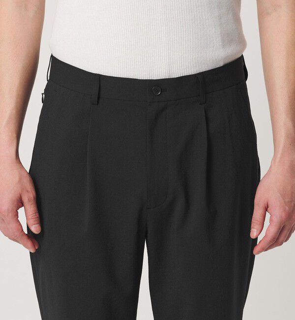 BEAUTY&YOUTH UNITED ARROWS「【WEB限定 WARDROBE SMART】サマーファンクション 1P ワイド スラックス【吸水速乾】」|チノ|