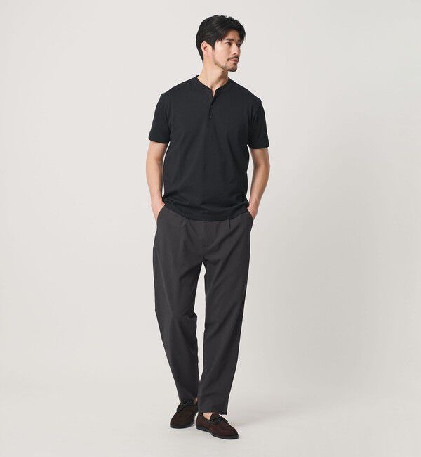 BEAUTY&YOUTH UNITED ARROWS「【WEB限定 WARDROBE SMART】サマーファンクション 1P ワイド スラックス【吸水速乾】」|チノ|