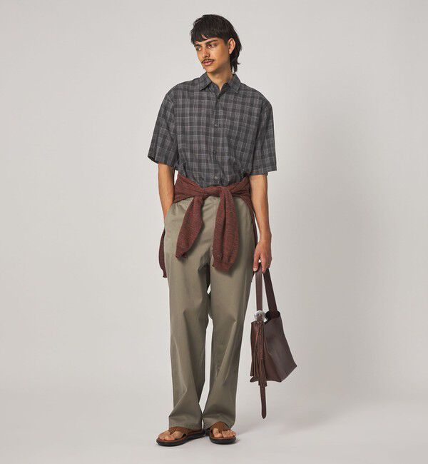 STEVEN ALAN「＜Steven Alan＞ スラブ チェック レギュラーカラー ショートスリーブ シャツ」|シャツ・ブラウス|