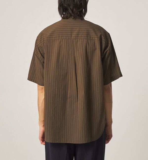STEVEN ALAN「＜Steven Alan＞ AKIHA ストライプ レギュラーカラー ショートスリーブ シャツ」|シャツ・ブラウス|