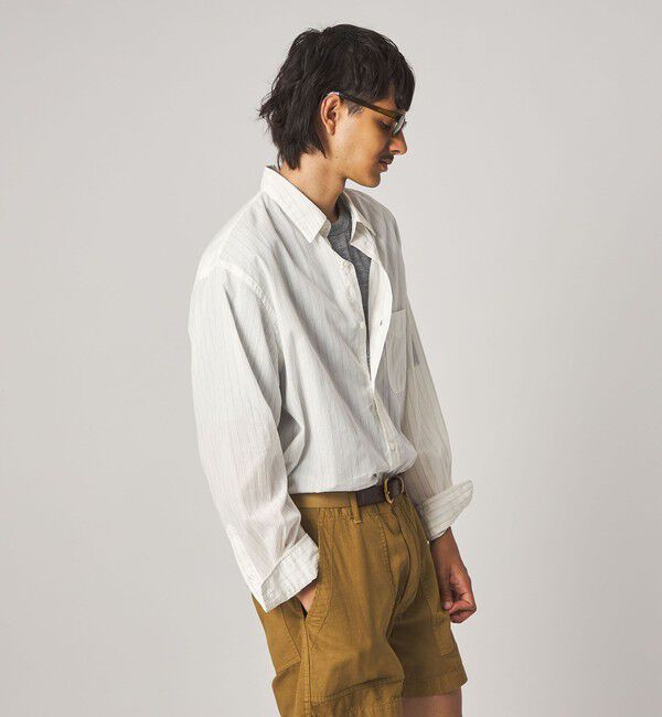 STEVEN ALAN「＜Steven Alan＞ AKIHA ストライプ レギュラーカラー シャツ LOOSE」|シャツ・ブラウス|