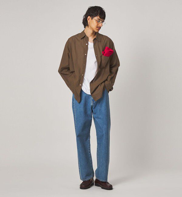STEVEN ALAN「＜Steven Alan＞ AKIHA ストライプ レギュラーカラー シャツ LOOSE」|シャツ・ブラウス|