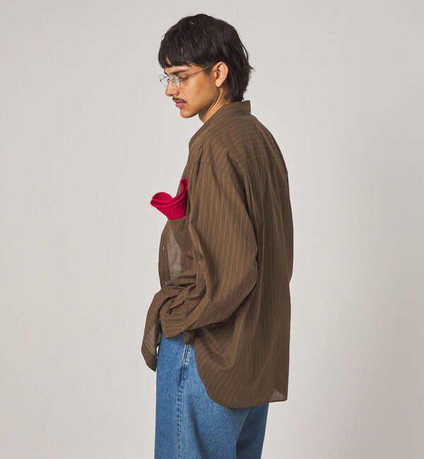 STEVEN ALAN「＜Steven Alan＞ AKIHA ストライプ レギュラーカラー シャツ LOOSE」|シャツ・ブラウス|