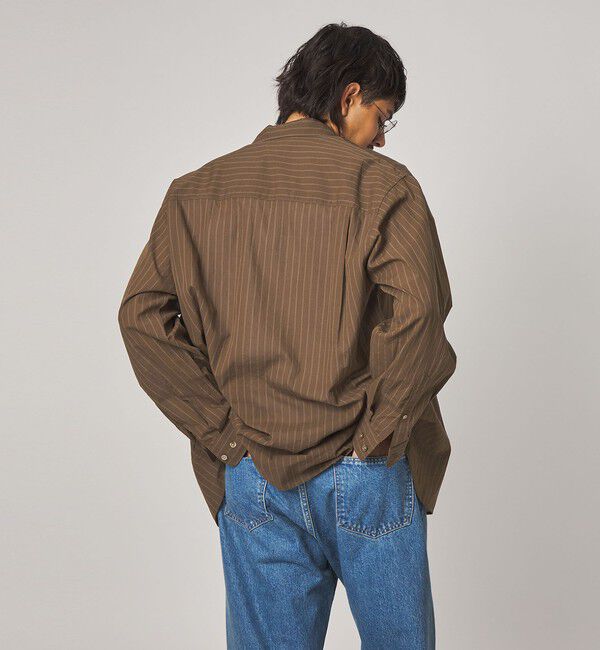 STEVEN ALAN「＜Steven Alan＞ AKIHA ストライプ レギュラーカラー シャツ LOOSE」|シャツ・ブラウス|