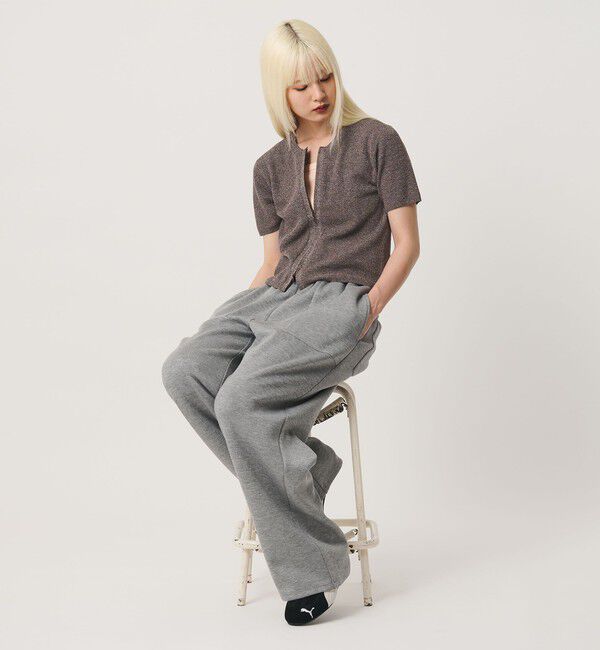 BEAUTY&YOUTH UNITED ARROWS「コットン ジップ クルーネック カーディガン ウォッシャブル」|カーディガン|