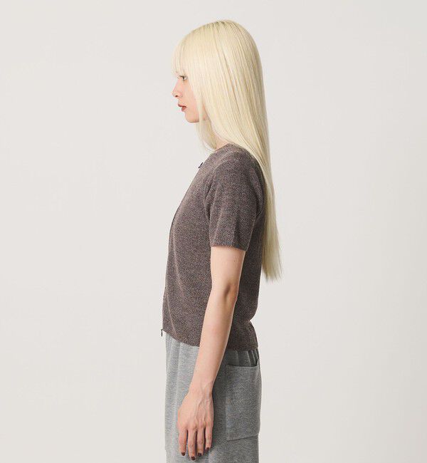 BEAUTY&YOUTH UNITED ARROWS「コットン ジップ クルーネック カーディガン ウォッシャブル」|カーディガン|