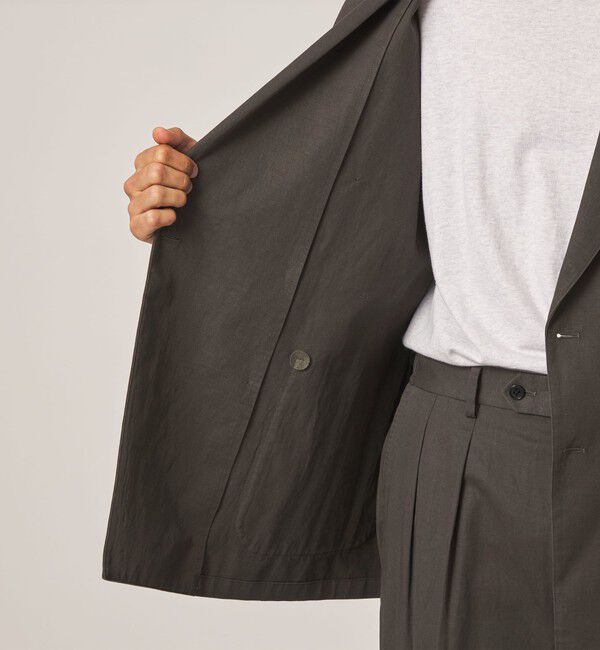 STEVEN ALAN「＜Steven Alan＞ コットン/リネン ツイル ダブルブレステッド 6B ジャケット」|テーラードジャケット|