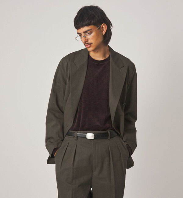 STEVEN ALAN「＜Steven Alan＞ コットン/リネン ツイル ダブルブレステッド 6B ジャケット」|テーラードジャケット|