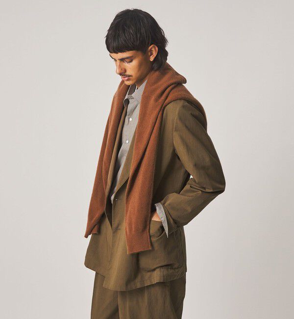 STEVEN ALAN「＜Steven Alan＞ コットン/リネン ツイル ダブルブレステッド 6B ジャケット」|テーラードジャケット|