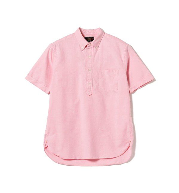 BEAMS PLUS「BEAMS PLUS / B.D. Pullover Short Sleeve Oxford」|シャツ・ブラウス|PINK