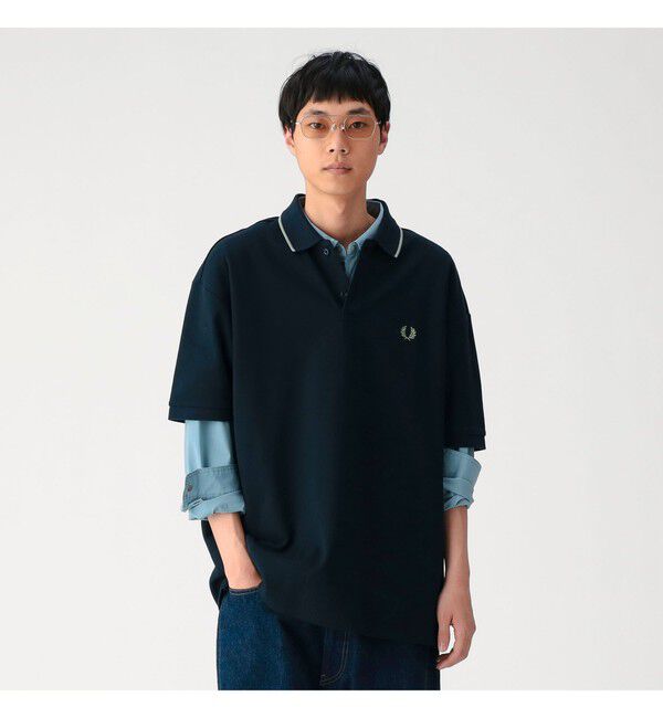 BEAMS「BEAMS｜【別注】FRED PERRY / Relaxed Fit Pique Polo Shirt｜ポロシャツ｜リラックスフィット」|ポロシャツ|
