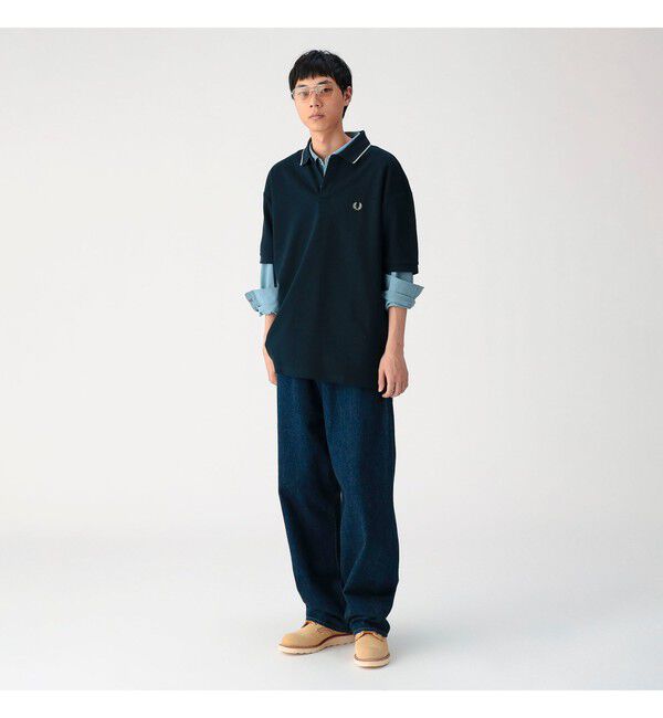 BEAMS「BEAMS｜【別注】FRED PERRY / Relaxed Fit Pique Polo Shirt｜ポロシャツ｜リラックスフィット」|ポロシャツ|