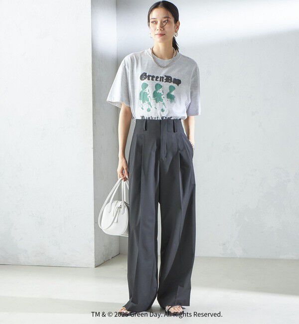 SHIPS for women「〈手洗い可能〉2タック ワイド パンツ（ブラック）」|その他|