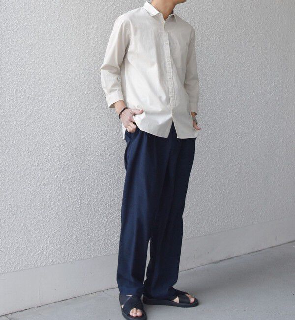 SHIPS any「SHIPS any:〈洗濯機可能〉コットン/リネン 7分袖 ポケット レギュラー シャツ 26SS◇」|シャツ・ブラウス|