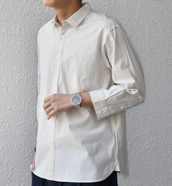SHIPS any「SHIPS any:〈洗濯機可能〉コットン/リネン 7分袖 ポケット レギュラー シャツ 26SS◇」|シャツ・ブラウス|
