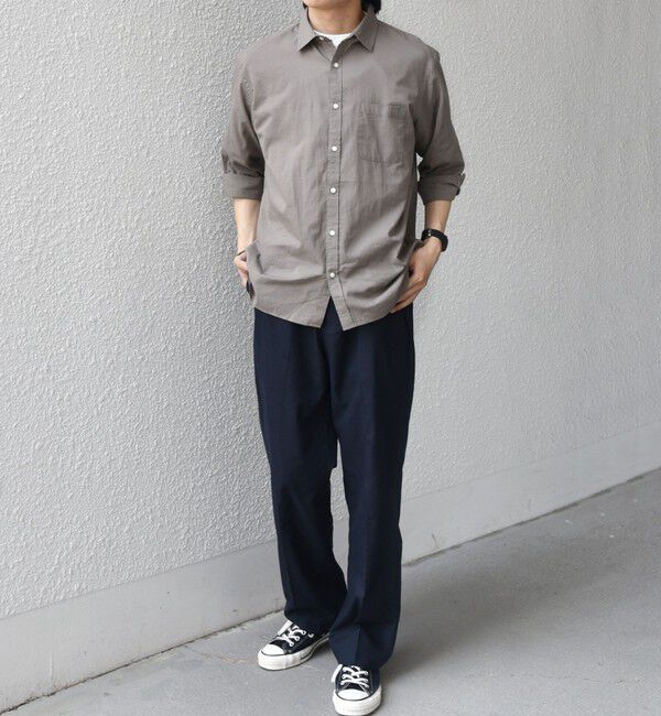 SHIPS any「SHIPS any:〈洗濯機可能〉コットン/リネン 7分袖 ポケット レギュラー シャツ 26SS◇」|シャツ・ブラウス|