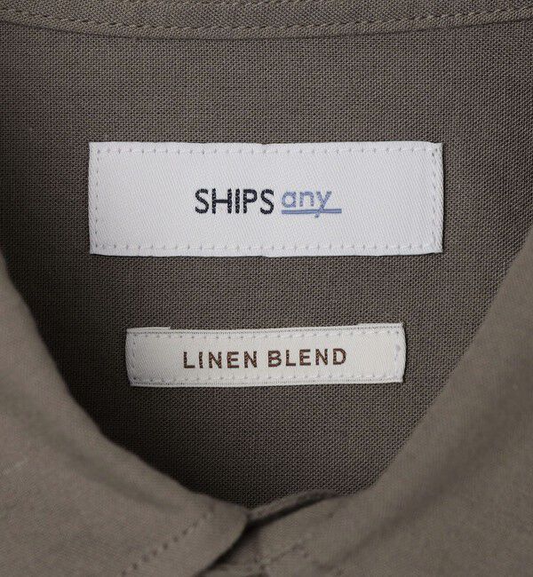 SHIPS any「SHIPS any:〈洗濯機可能〉コットン/リネン 7分袖 ポケット レギュラー シャツ 26SS◇」|シャツ・ブラウス|