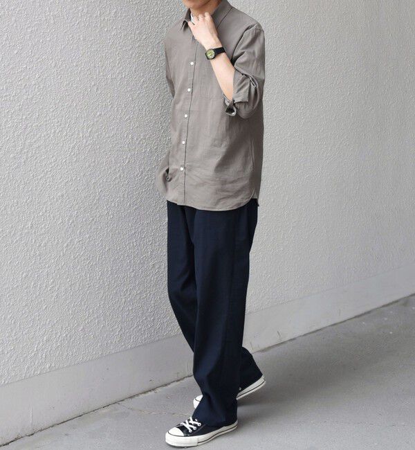 SHIPS any「SHIPS any:〈洗濯機可能〉コットン/リネン 7分袖 ポケット レギュラー シャツ 26SS◇」|シャツ・ブラウス|