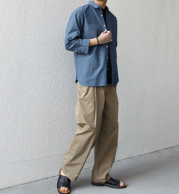 SHIPS any「SHIPS any:〈洗濯機可能〉コットン/リネン 7分袖 ポケット レギュラー シャツ 26SS◇」|シャツ・ブラウス|