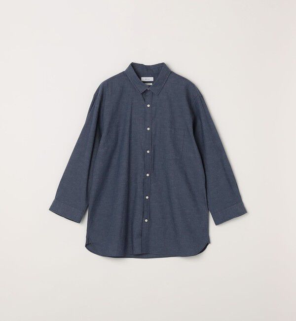 SHIPS any「SHIPS any:〈洗濯機可能〉コットン/リネン 7分袖 ポケット レギュラー シャツ 26SS◇」|シャツ・ブラウス|