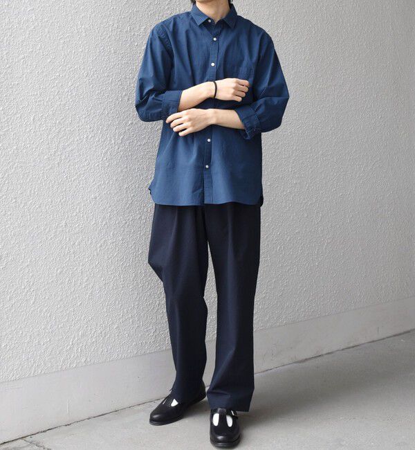 SHIPS any「SHIPS any:〈洗濯機可能〉コットン/リネン 7分袖 ポケット レギュラー シャツ 26SS◇」|シャツ・ブラウス|