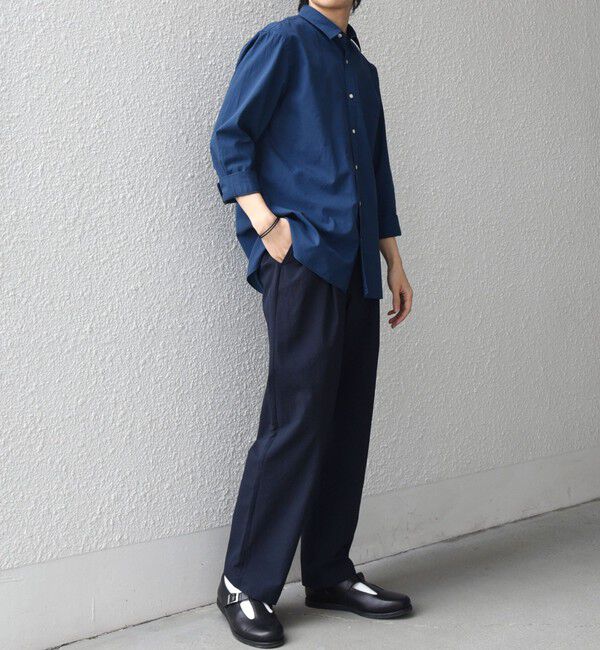 SHIPS any「SHIPS any:〈洗濯機可能〉コットン/リネン 7分袖 ポケット レギュラー シャツ 26SS◇」|シャツ・ブラウス|