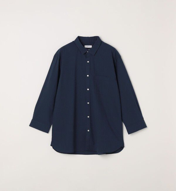 SHIPS any「SHIPS any:〈洗濯機可能〉コットン/リネン 7分袖 ポケット レギュラー シャツ 26SS◇」|シャツ・ブラウス|