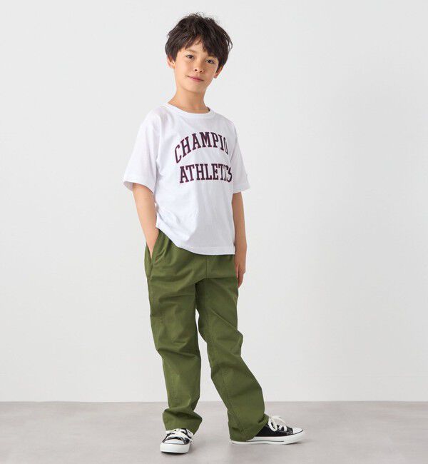 SHIPS any「Champion:〈洗濯機可能〉アスレチック プリント Tシャツ<KIDS>」|Tシャツ・カットソー|