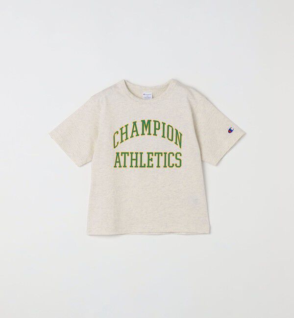SHIPS any「Champion:〈洗濯機可能〉アスレチック プリント Tシャツ<KIDS>」|Tシャツ・カットソー|ナチュラル