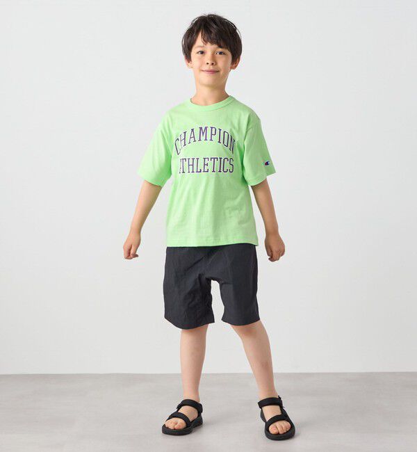 SHIPS any「Champion:〈洗濯機可能〉アスレチック プリント Tシャツ<KIDS>」|Tシャツ・カットソー|