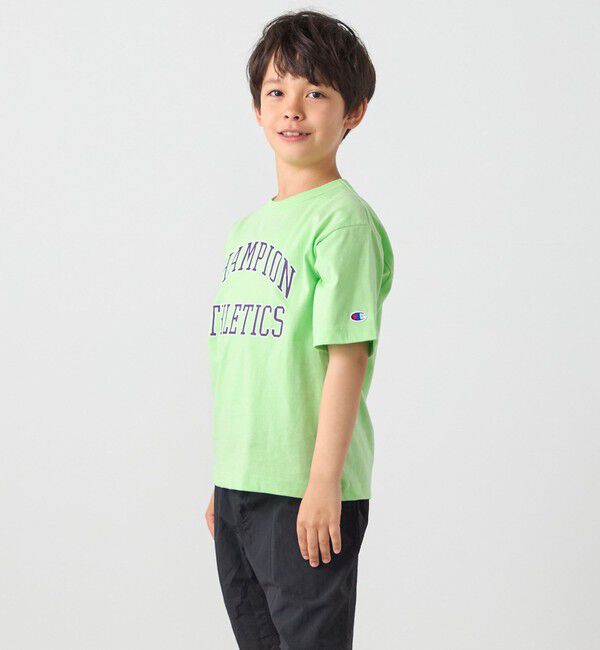 SHIPS any「Champion:〈洗濯機可能〉アスレチック プリント Tシャツ<KIDS>」|Tシャツ・カットソー|