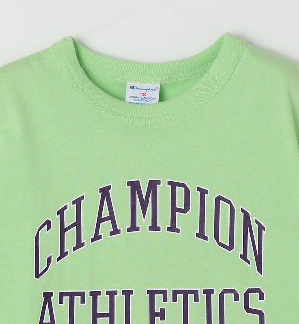 SHIPS any「Champion:〈洗濯機可能〉アスレチック プリント Tシャツ<KIDS>」|Tシャツ・カットソー|
